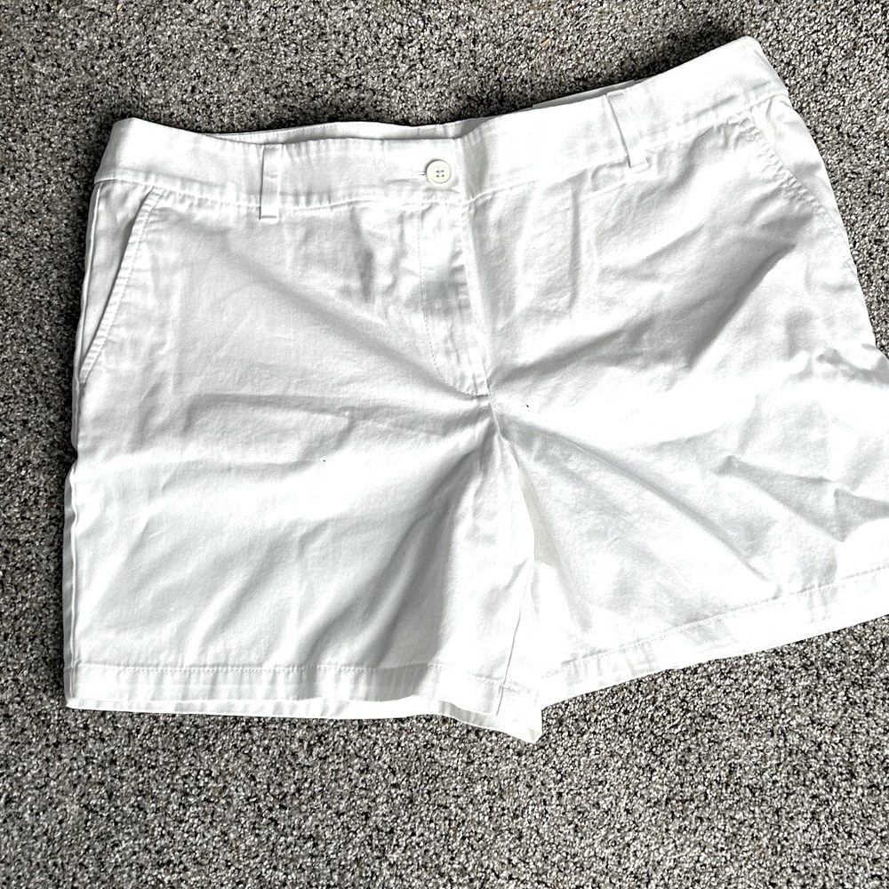 LOFT white shorts